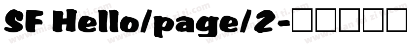 SF Hello/page/2字体转换